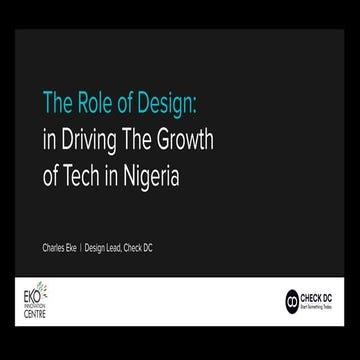 The role of design in driving the growth of tech in nigeria
