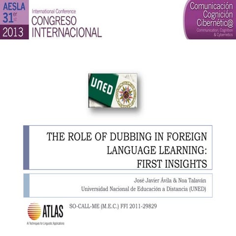The role of dubbing in foreign language learning