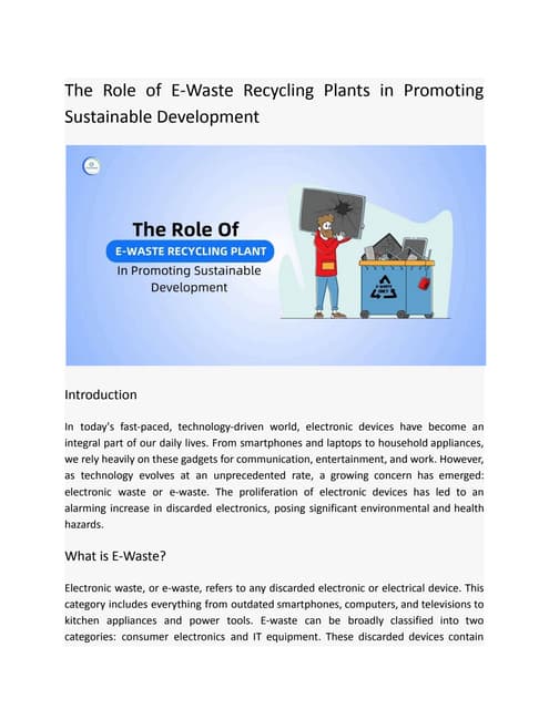 E waste management ppt | PPTX