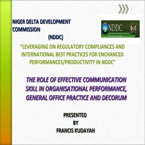 The role of effective communication skill in org per,gen off practice and dec...