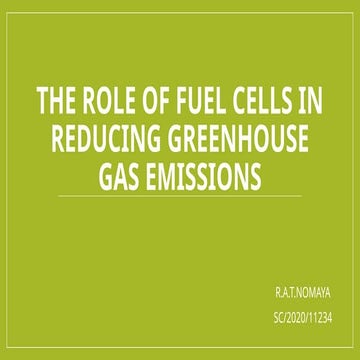 The Role of Fuel Cells in Reducing Greenhouse gases.pptx