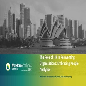 The Role of HR in Reinventing Organisations: Embracing People Analytics
