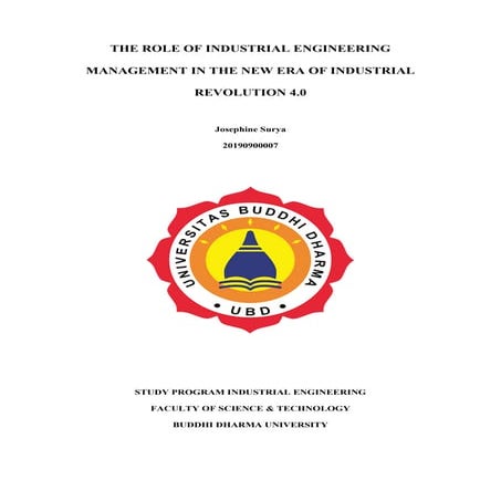 The Role of Industrial Engineering Management in the New Era of Industrial Re...