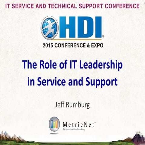 The role of it leadership in service and support v2