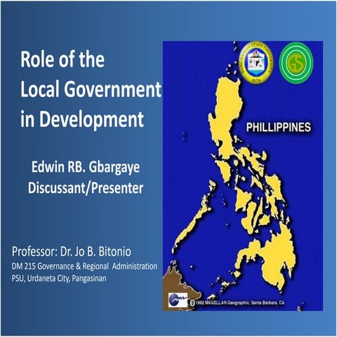 The Role of Local Government