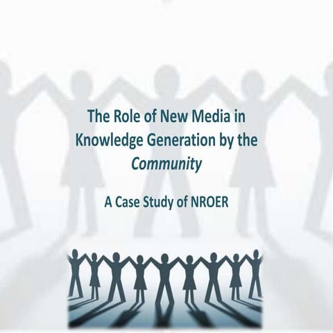 The role of new media in knowledge generation