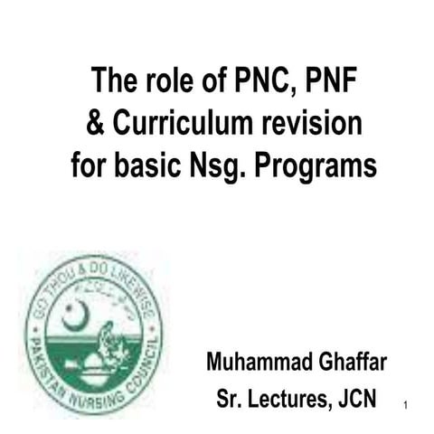 The role of pnc,