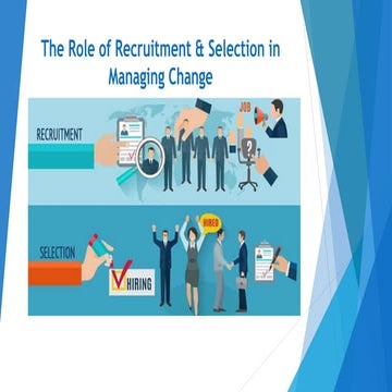 The Role of Recruitment and Selection in Managing Change 