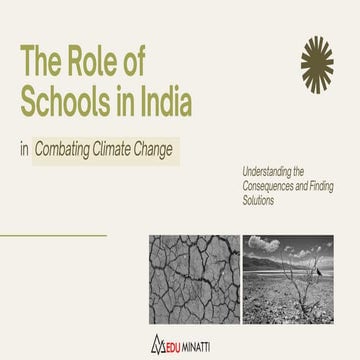 The Role of Schools in India in Combating Climate Change Initiatives ...