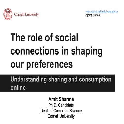 The role of social connections in shaping our preferences