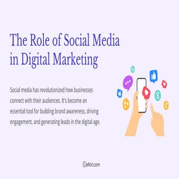 The Role of Social Media in Digital Marketing | Eflot