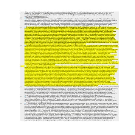 The role of social networking sites in recruitment