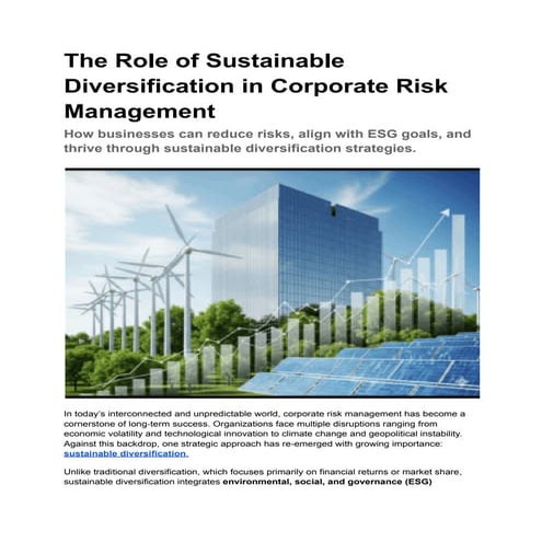 The Role of Sustainable Diversification in Corporate Risk Management.pdf