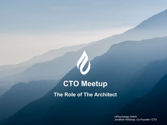 The Role of the Architect