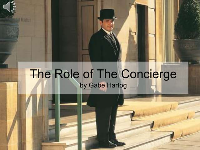 The role of the concierge