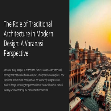 The Role of Traditional Architecture in Modern Design | PDF
