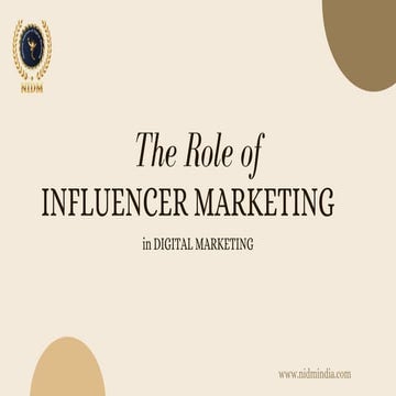 The Role of influencer marketing in digital marketing | PDF