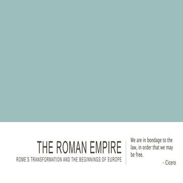 The Roman Empire