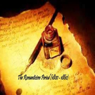 The romanticism period (1800   1860)work
