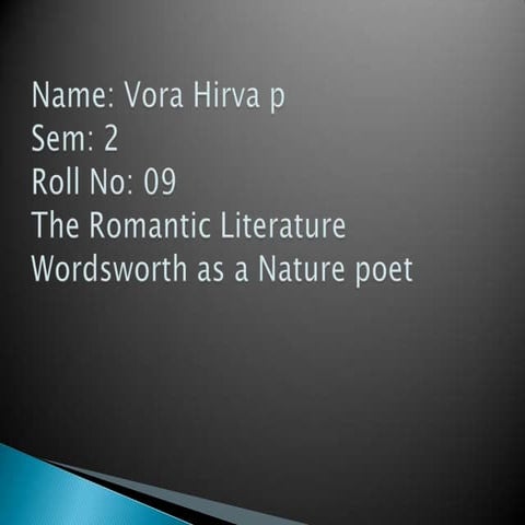 The romantic literature