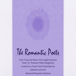 The romantic poets