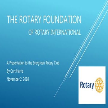 The rotary foundation nov 2018