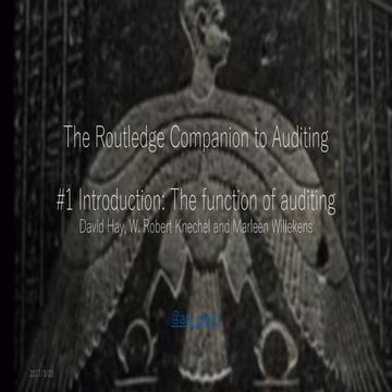 The routledge companion to auditing #1