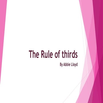 The rule of thirds
