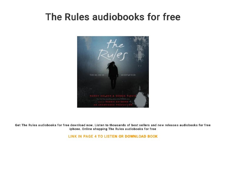 The Rules Audiobooks For Free