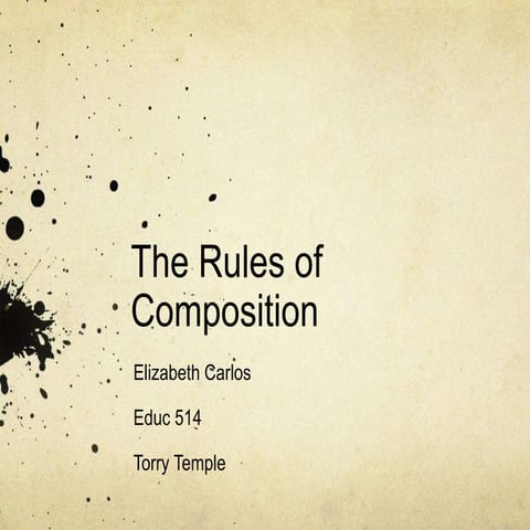 The Rules of Composition