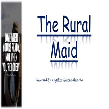 The Rural Maid Presentation