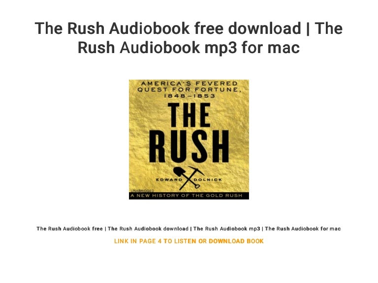 The Rush Audiobook free download The Rush Audiobook mp3