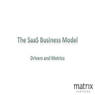 The SaaS business model