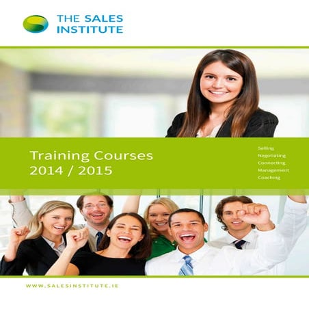 The Sales Institute Training courses  2014 / 2015