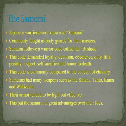 Samurai | PPT