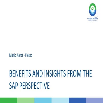 Mobilizing the Enterprise - The SAP perspective