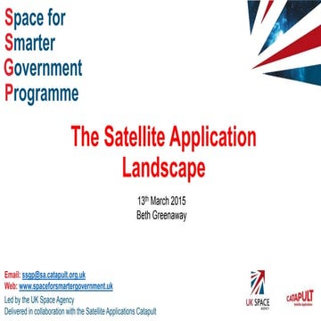 The Satellite Application Landscape | Beth Greenaway |March 2015