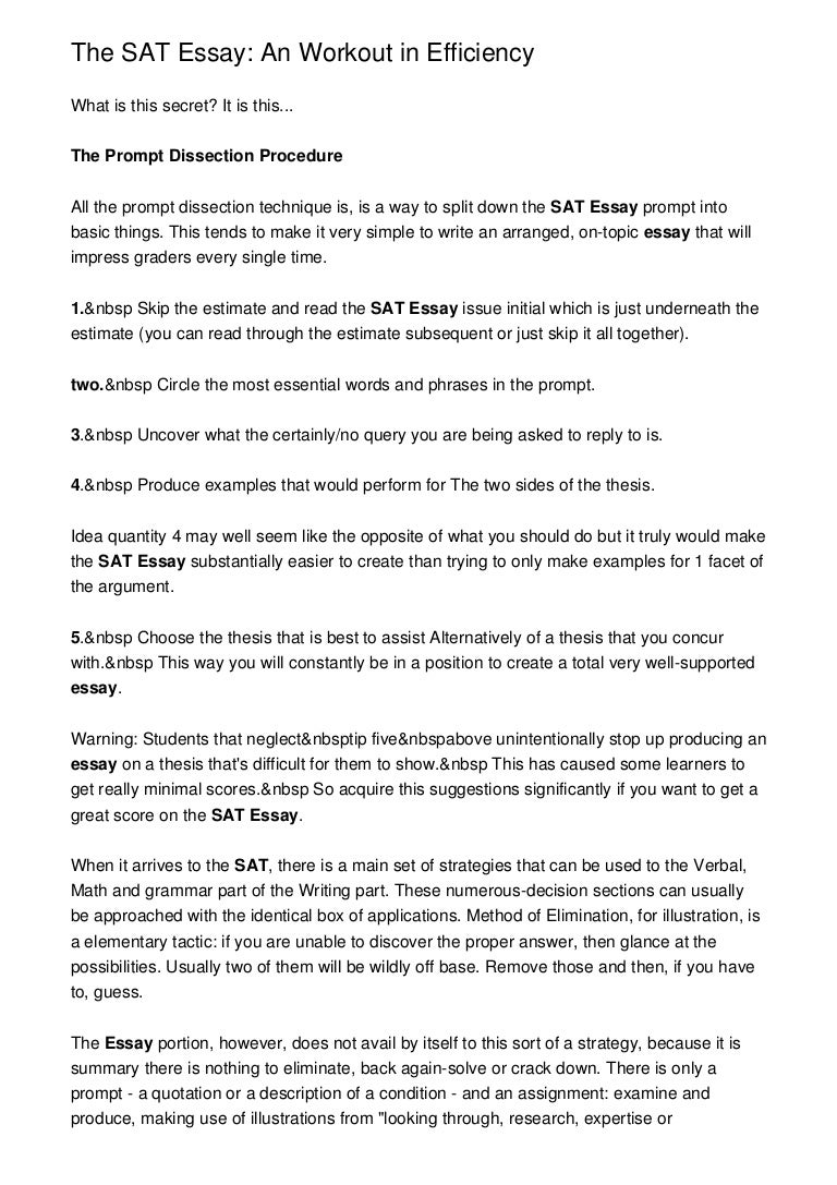 common sat essay topics
