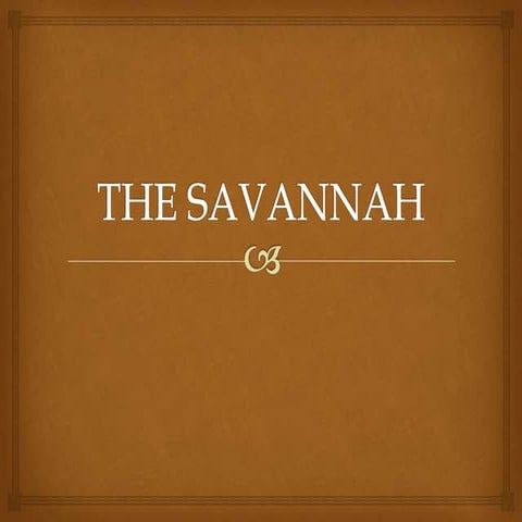 The savannah