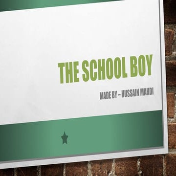The school boy.pptx
