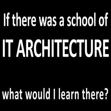 The school of architecture