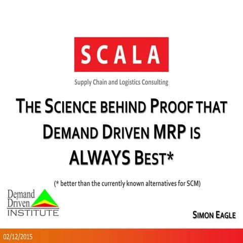 The Science behind Demand Driven MRP