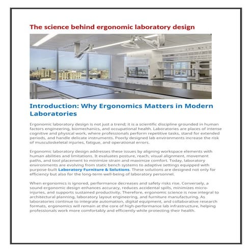 The science behind ergonomic laboratory design.docx