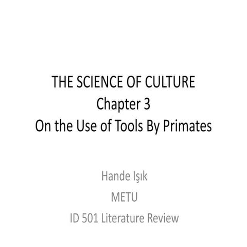 The science of culture