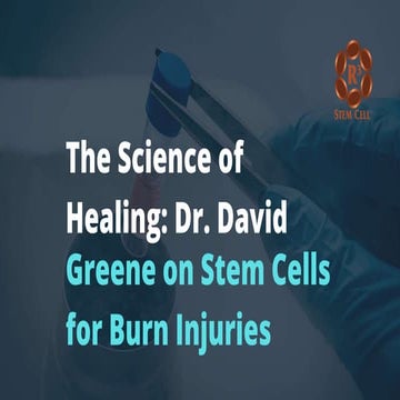 The use of stem cells in burnt wound treatment | PPTX