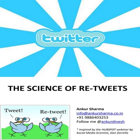 The Science Of Re Tweets