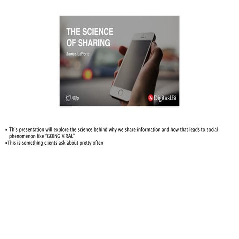 The Science of Sharing - SXSW 2015