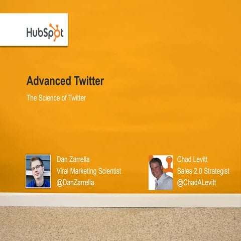 The Science of Twitter: State of the Twittersphere Meets Sales 2.0