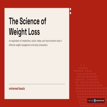 The Science of Weight Loss 2024 secret way | PDF