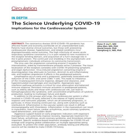 The science underlying covid 19 | PDF